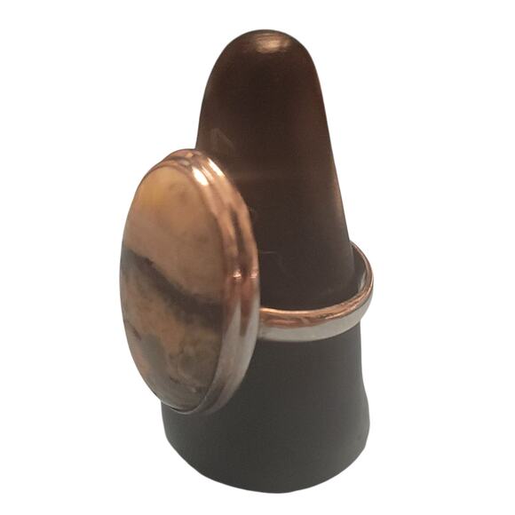 Bumblebee Jasper Ring in Sterling Silver. size 9.5 - Picture 1 of 6
